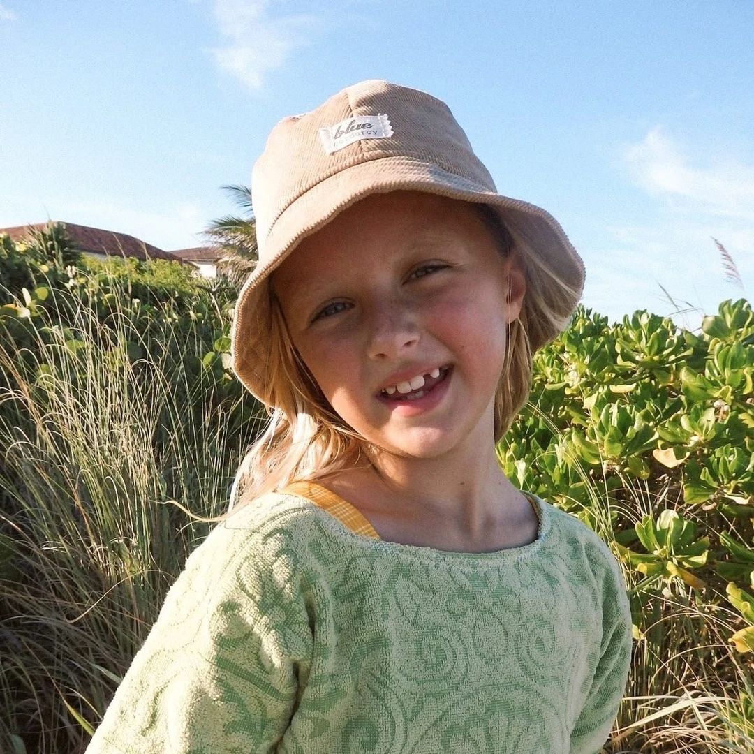 Girl Bucket Hat, Tan Sun Hat, Corduroy Hat, Kids Beach Accessory, Outdoor Toddler Gift, Baby Beac... | Etsy ROW