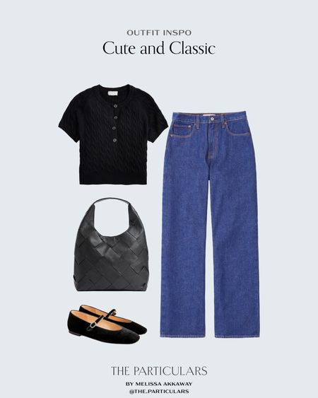 A classic outfit that will never go out of style. 

Outfit inspo, OOTD, weekend look, casual style, jeans outfit, ballet flats, trending shoes, bottega dupe, casual look, mom style, effortless style, easy outfit

#LTKshoecrush #LTKitbag #LTKstyletip