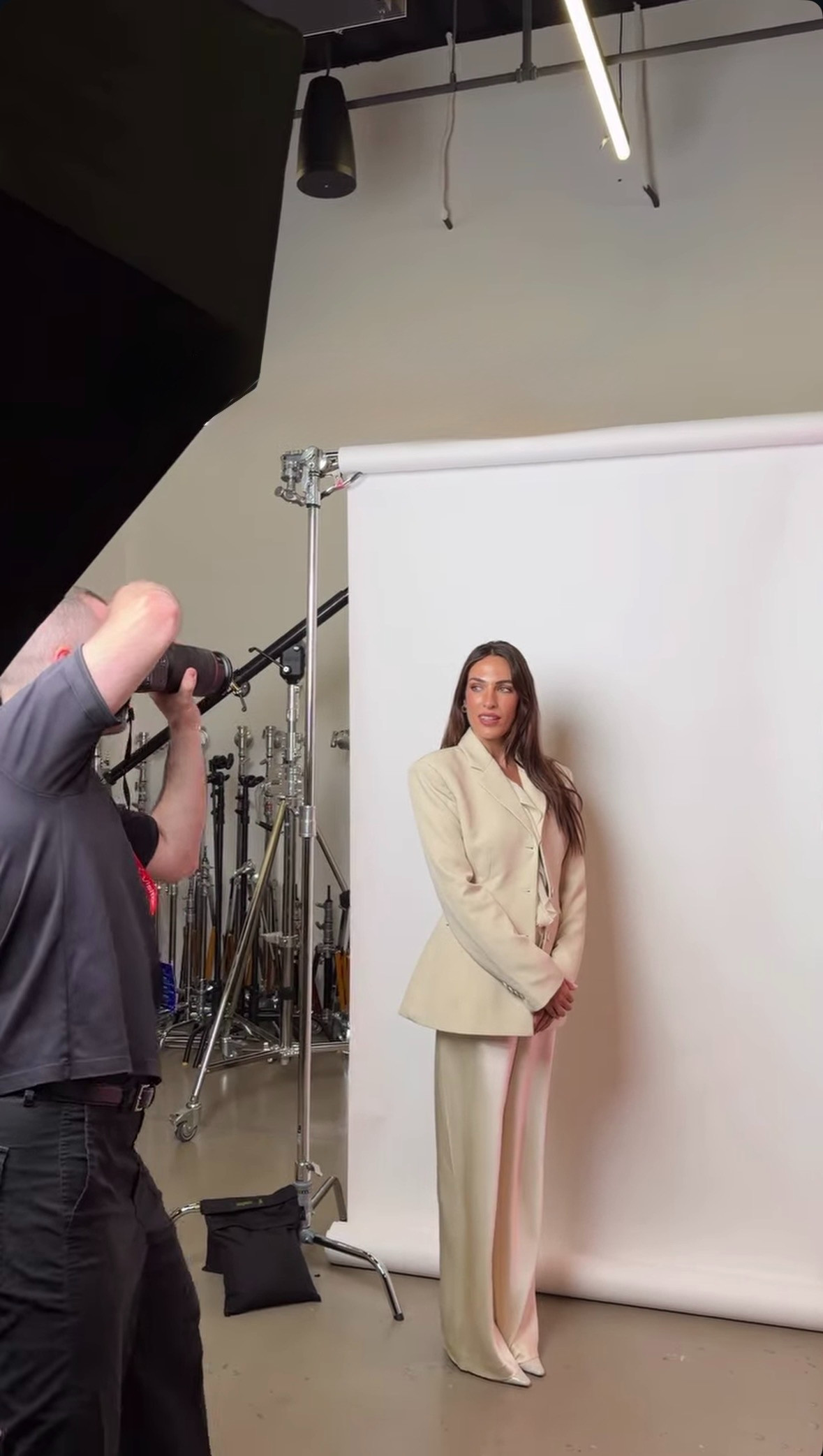 BTS magic in the dreamiest cream pantsuit 🤍✨ 

 #LTKdayinmylife #LTKootd #LTKU