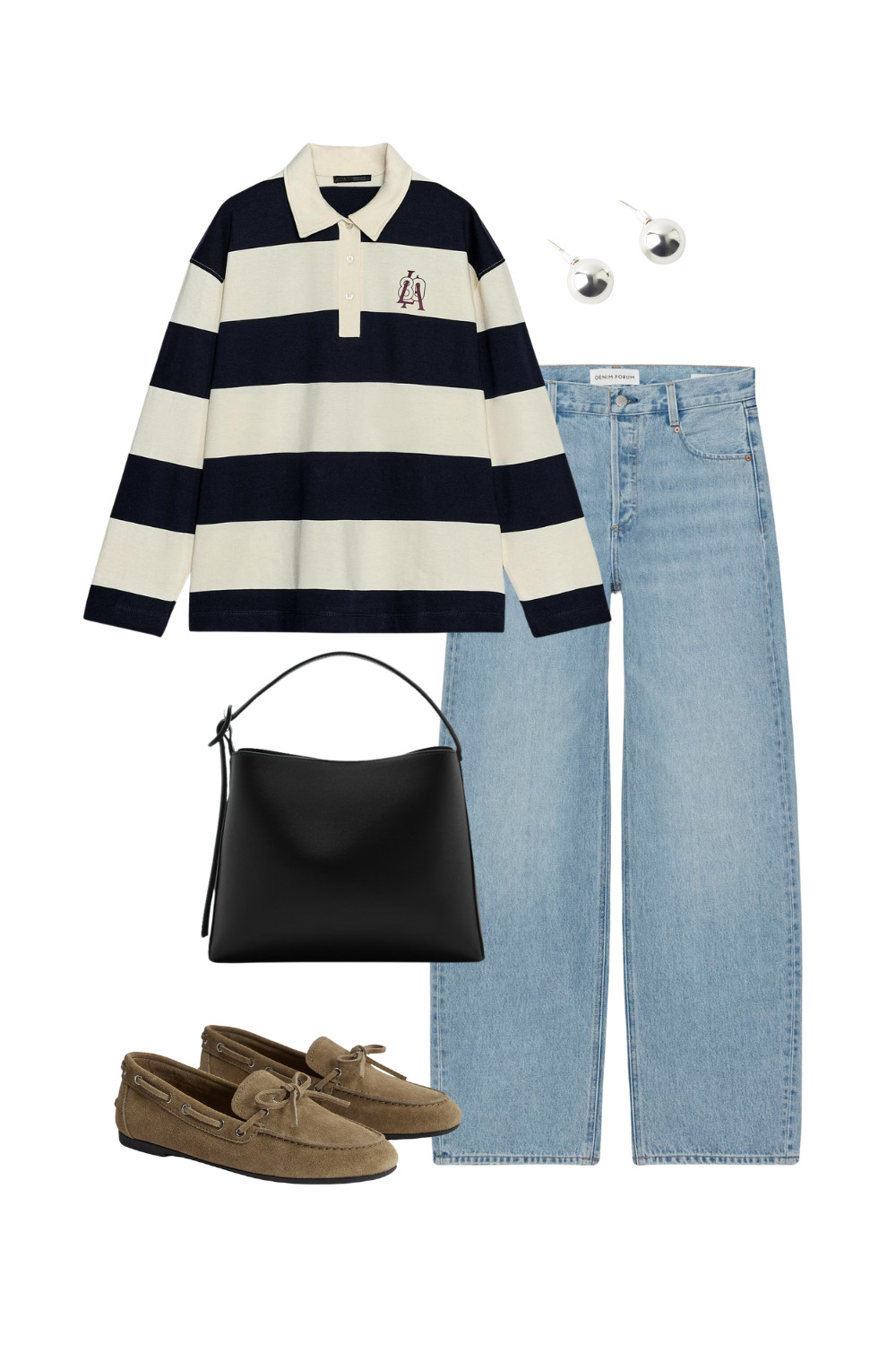 Casual, but Considered

Spring 2025 Outfit | Barrel Jeans | Black Bag | Boat Shoes | Rugby Shirt | Silver Studs 

 #LTKcanada #LTKspring #LTKsummer