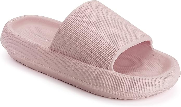 Joomra Pillow Slippers for Women and Men Non Slip Quick Drying Shower Slides Bathroom Sandals | U... | Amazon (US)
