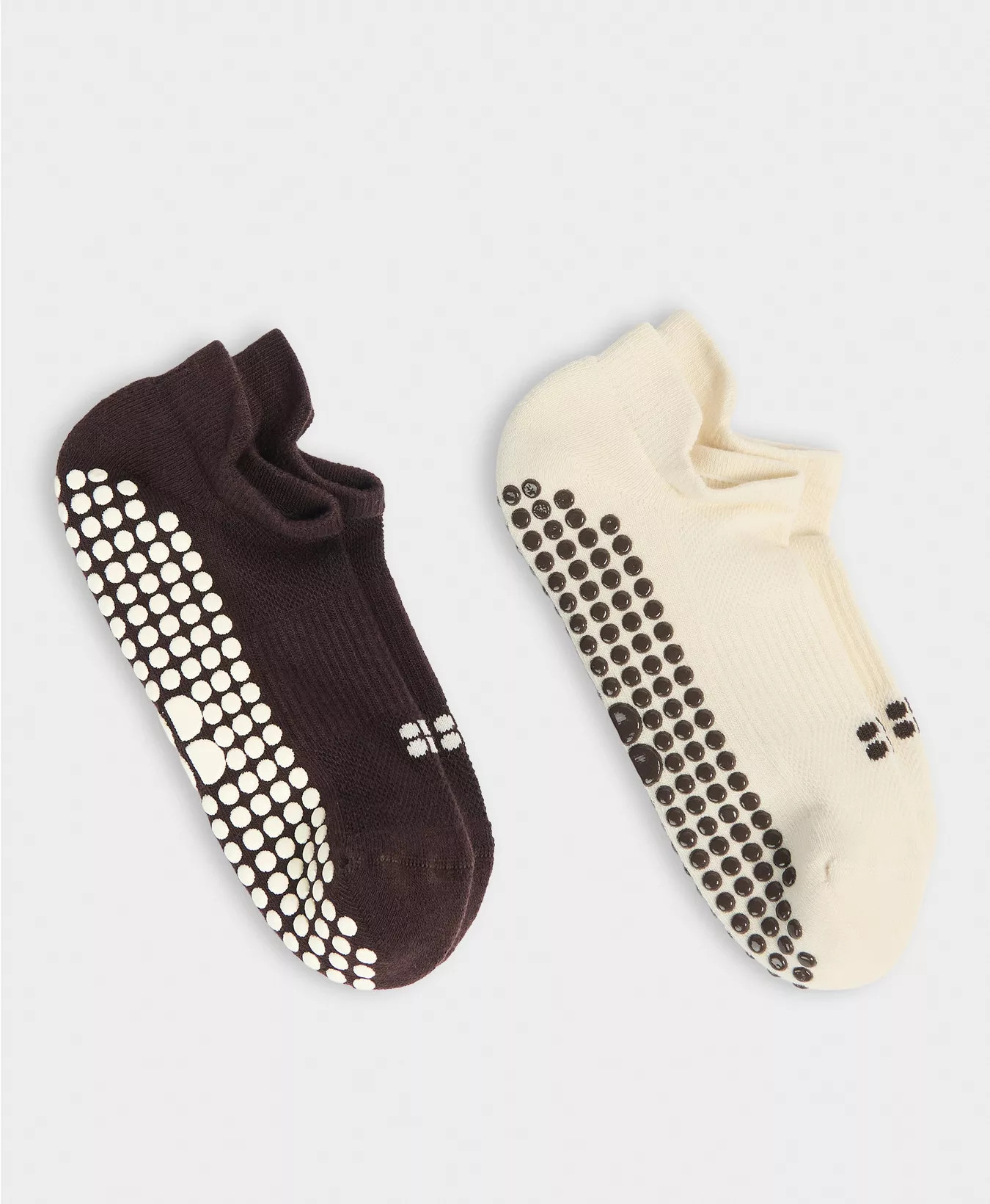Reformer Trainer Gripper Socks 2 Pack - Sable Brown | Women's Sports Socks | Sweaty Betty | Sweaty Betty UK