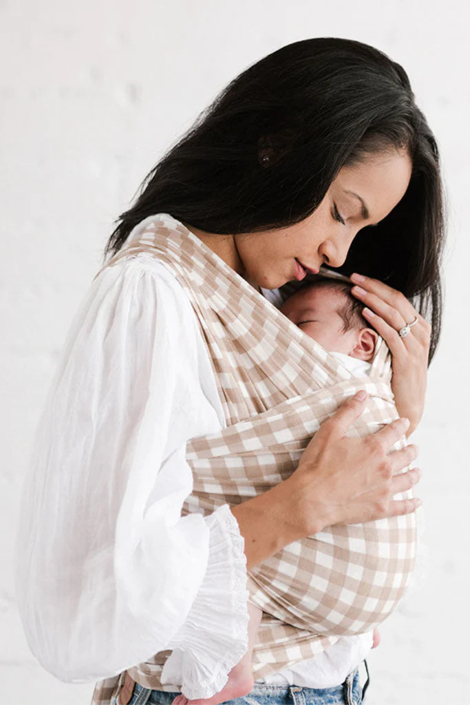 Champagne Gingham Wrap | Solly Baby