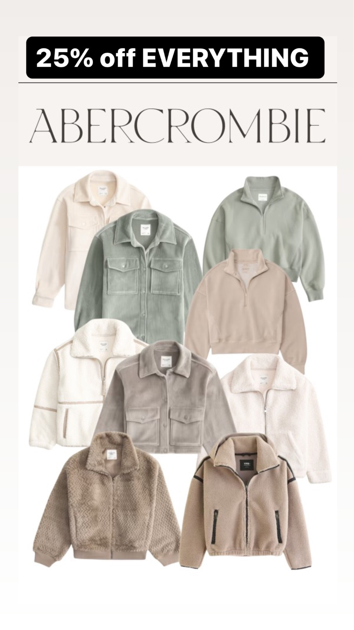 Abercrombie Black Friday Sale !! Everything 25% off rn! 

#LTKsalealert #LTKHoliday #LTKCyberWeek