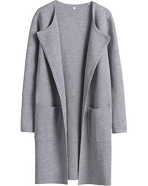 ANRABESS Womens Cardigan Sweater Open Front Knit Long Coatigan Dressy Casual Jacket Coat 2025 Fal... | Amazon (US)