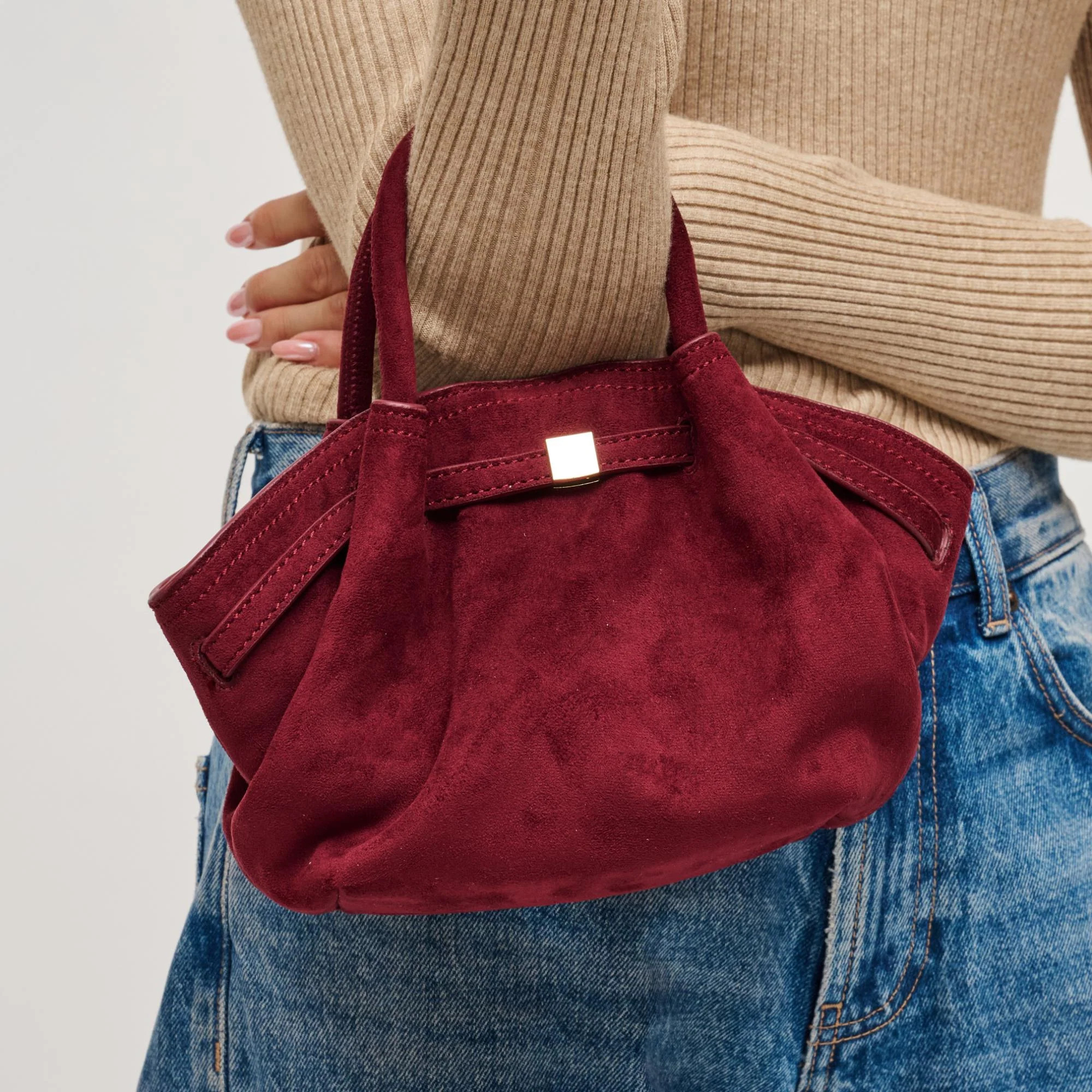 Selena - Faux Suede Crossbody | Urban Expressions