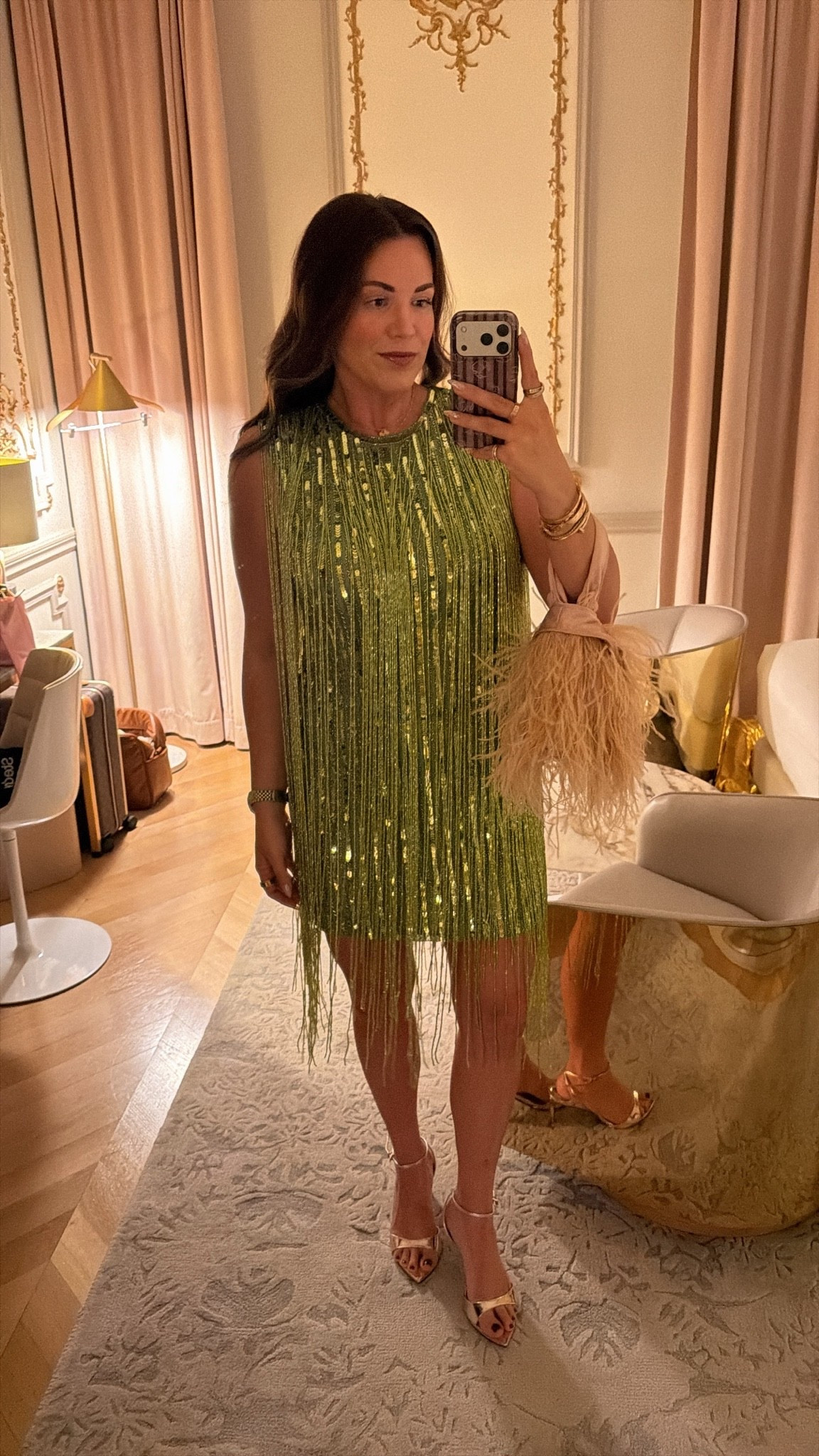curvy midsize chartreuse green fringe beaded dress for a night out in Paris! wearing size 10 and on sale 💚

#LTKSeasonal #LTKMidsize #LTKTravel