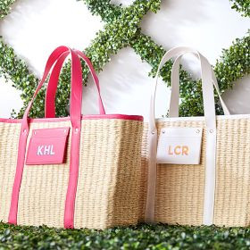 Palermo Straw Beach Tote | Mark and Graham