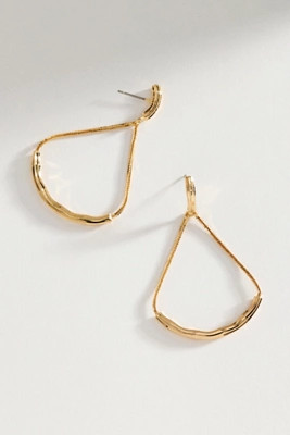 By Anthropologie Hammered Metal Chandelier Earrings | Anthropologie (US)