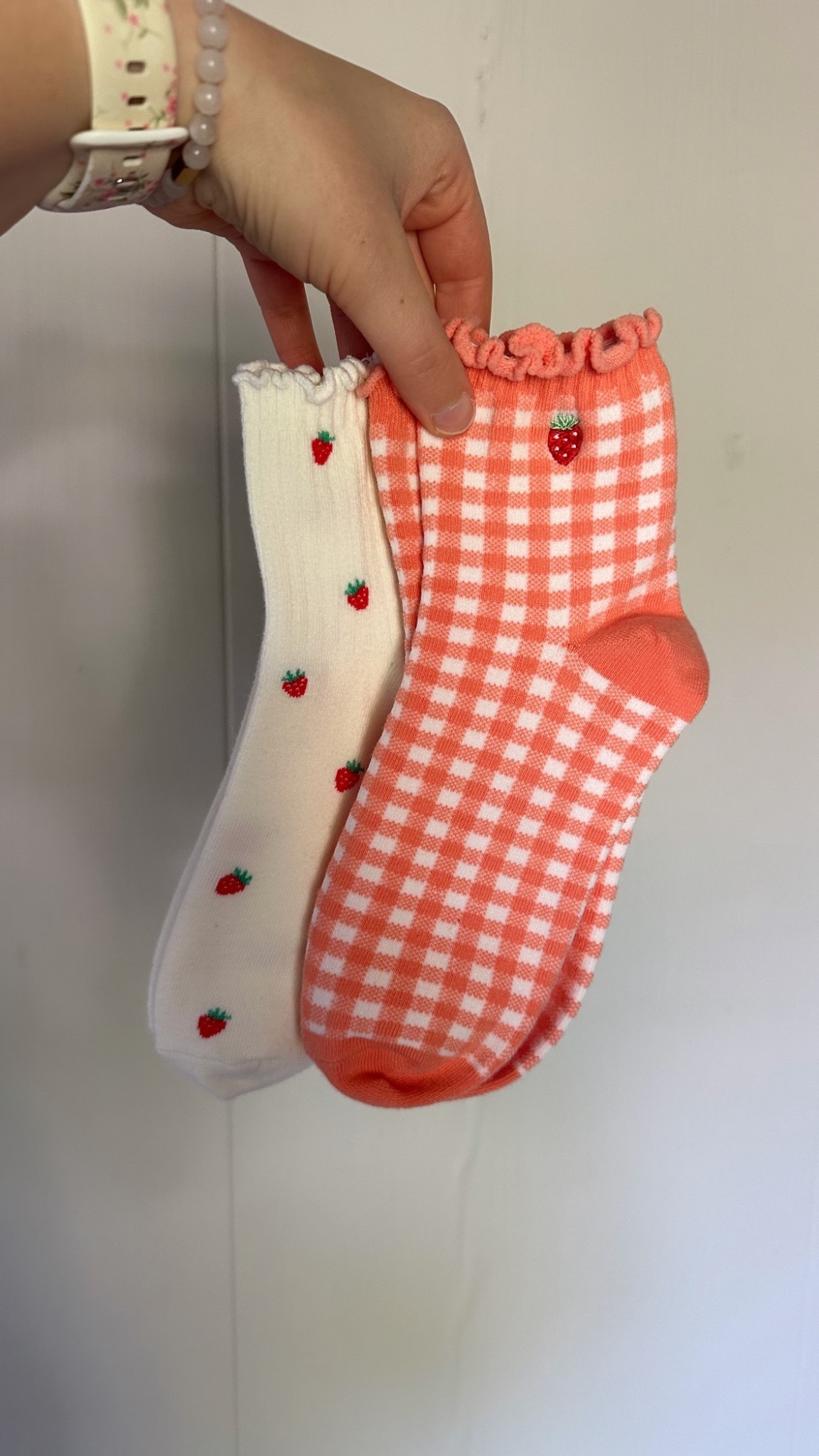 The cutest strawberry socks with little ruffles! 🍓🩷

#LTKSummerEdit #LTKFindsUnder50 #LTKStyleTip