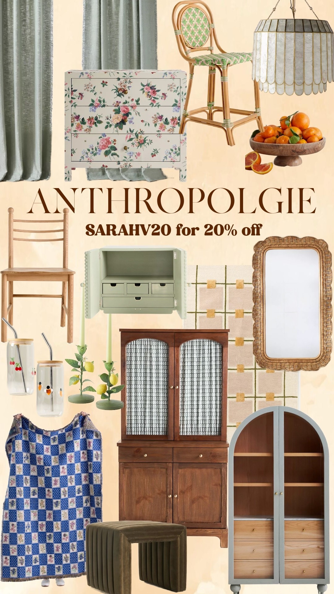 Anthropologie finds!! use my promo code SARAHV20 for 20% off Orders of $100+ at Anthropologie

#LTKSaleAlert #LTKHome #LTKMothersDay