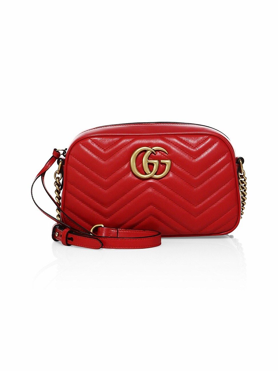 Gucci Women's GG Marmont Small Shoulder Bag - Red | Saks Fifth Avenue
