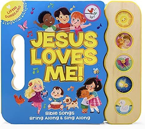 Jesus Loves Me 5-Button Songbook - Perfect Gift for Easter Baskets, Christmas, Birthdays, Baptism... | Amazon (US)