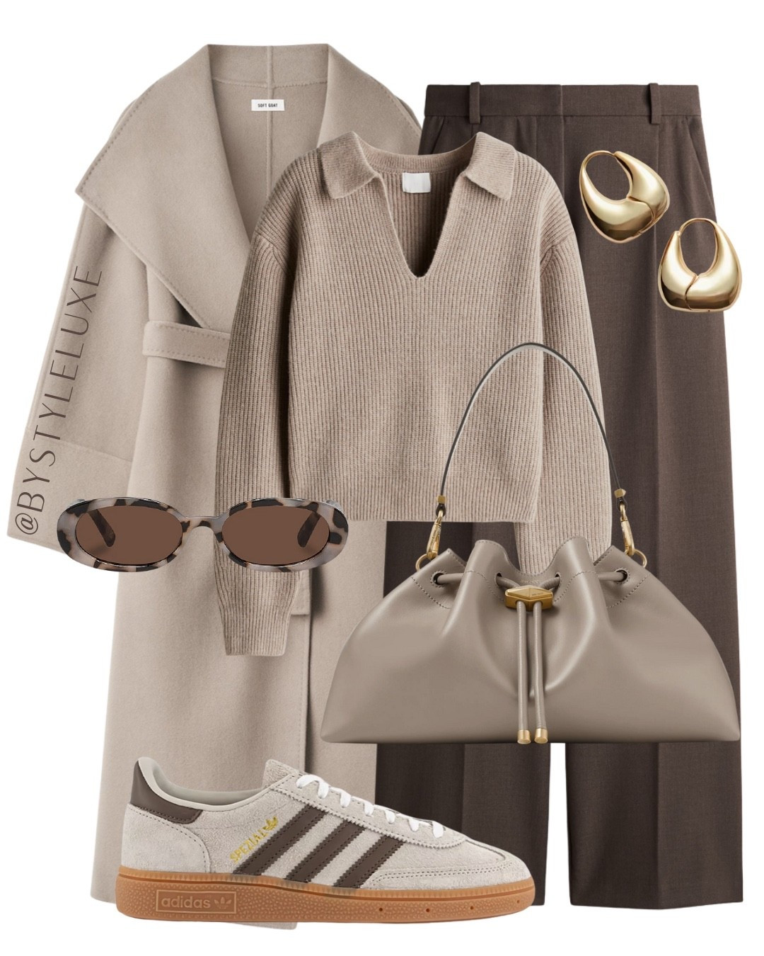 Taupe and brown outfit with this gorgeous cashmere coat 

#trainers #autumnoutfit #tailoredtrousers

#LTKautumn #LTKwinter #LTKshoes