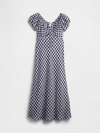 Gap × DÔEN 100% Linen Gingham Midi Dress | Gap (US)