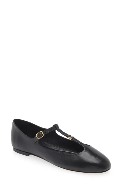 Chloé Marcie Mary Jane Flat in 001 Black at Nordstrom, Size 5.5Us | Nordstrom