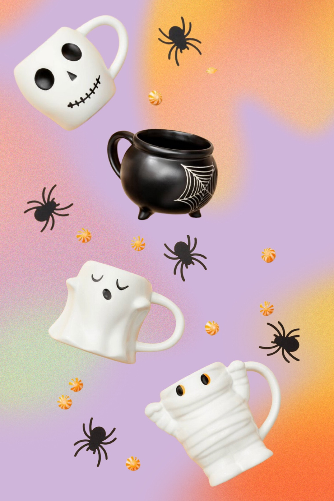 Halloween mugs coffee mugs ghost cauldron mummy skeleton $5 budget finds gift happy Halloween fun finds 

#LTKSeasonal #LTKSale #LTKhome