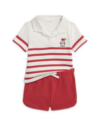 Ralph Lauren Polo Boys' Polo Bear Jersey Shirt & Terry Shorts - Baby | Bloomingdale's Kids | Bloomingdale's (AU)