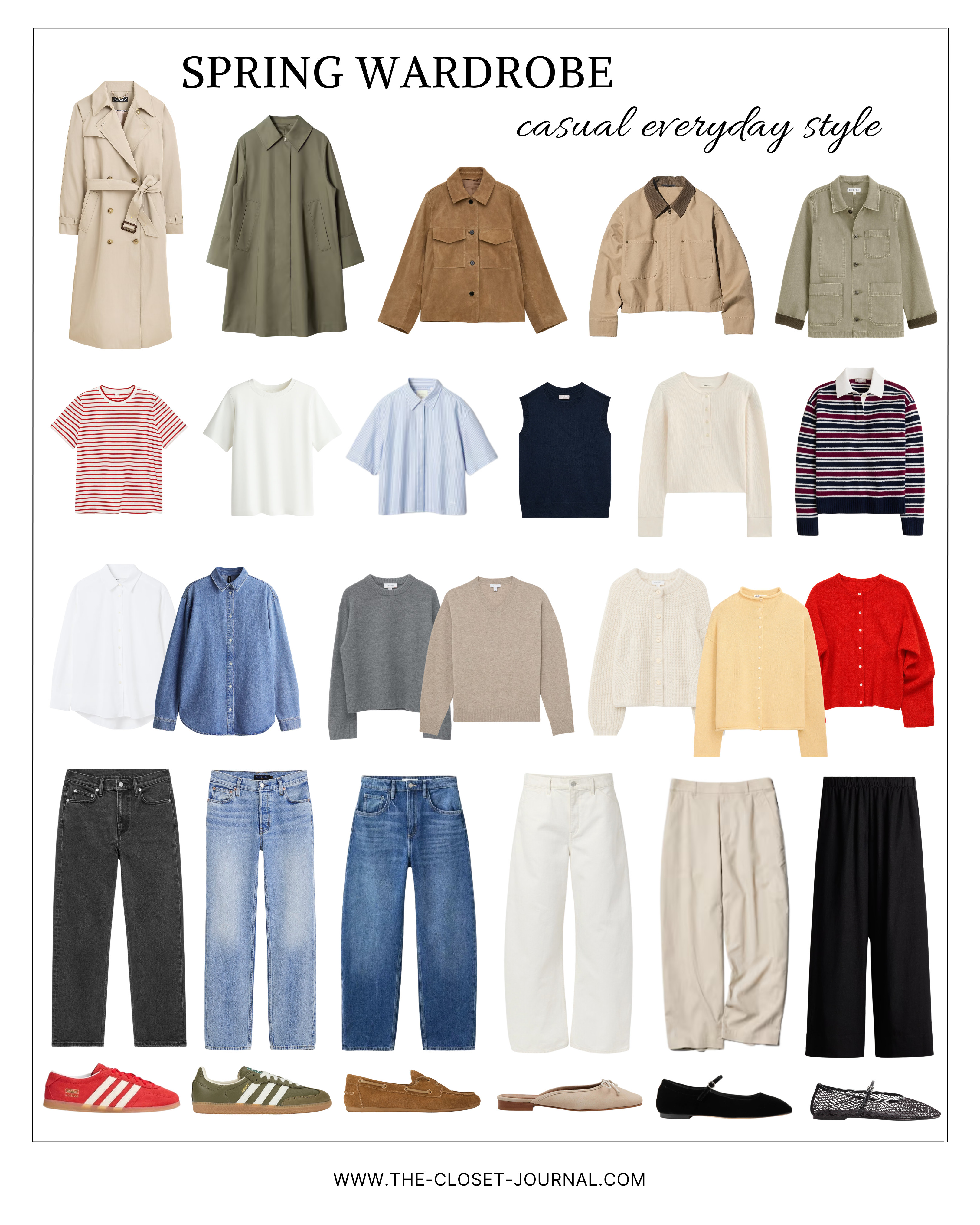 Spring 2026 capsule wardrobe idea - linked everything that's still available.
Shoes are linked in my next post. 

 #LTKstyletip #LTKspring