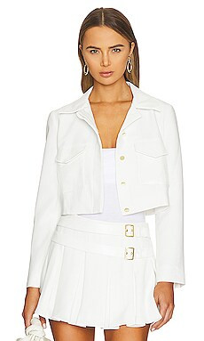 Amanda Uprichard x REVOLVE Sanders Jacket in Ivory from Revolve.com | Revolve Clothing (Global)