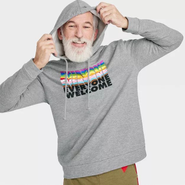 Pride Adult Everyone Hoodie - Gray | Target