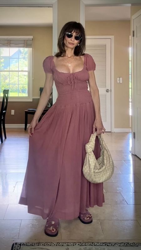 The most beautiful, romantic and feminine Summer maxi dress! 💕 I could not stop twirling 😍

The exact color I am wearing is sold
out, but I linked all colors available. It fits true to size. I’m wearing XS

My Steve Madden sandals is also sold out in the pink, so I linked the same sandals in different colors !

#LTKFindsUnder100 #LTKOver40 #LTKStyleTip