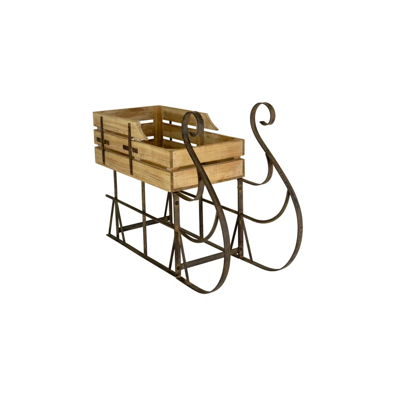WOOD AND METAL CHRISTMAS SLED | Wayfair North America