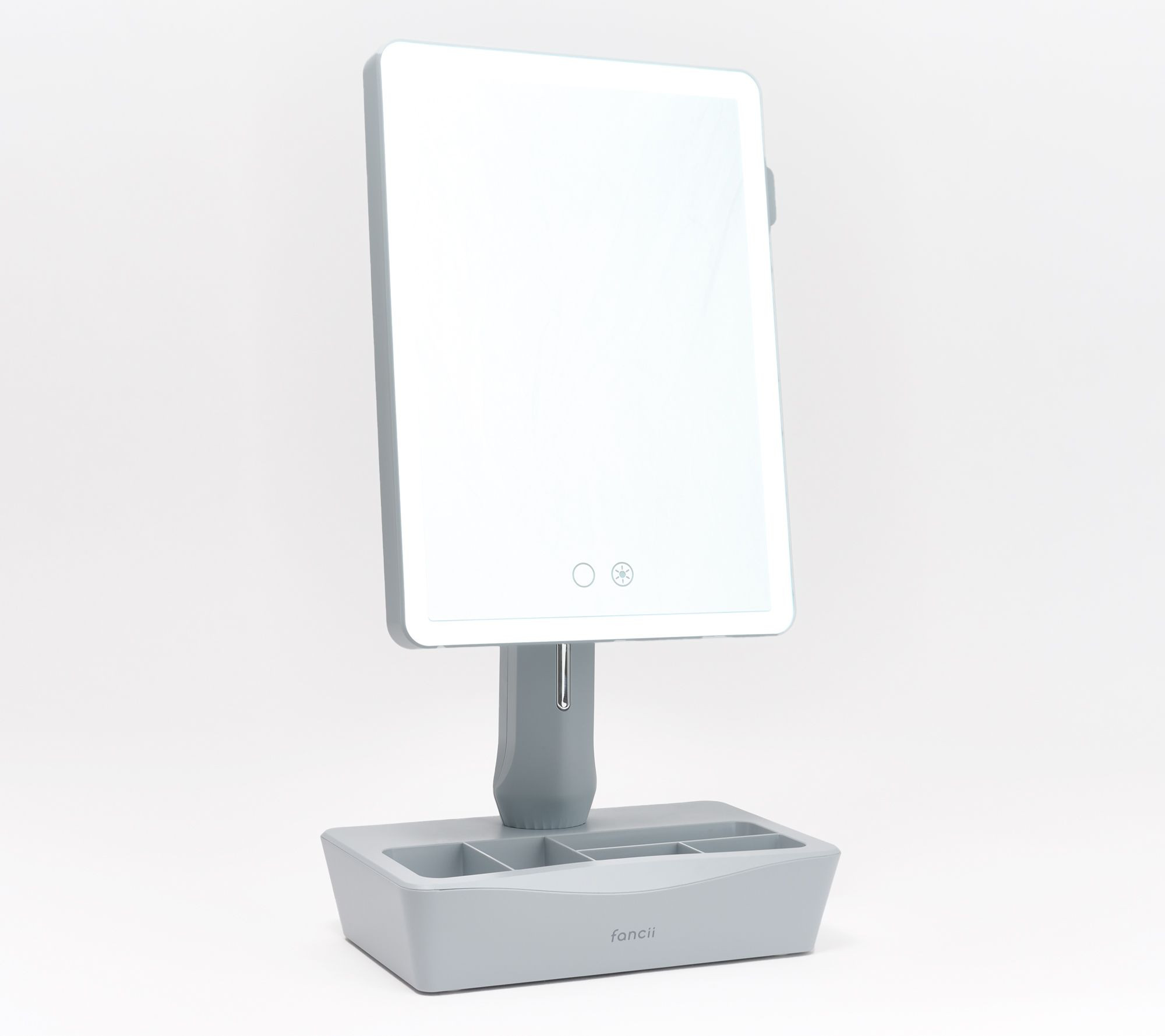 Fancii Gala Rechargeable Mirror with 10x/1x Mag & Storage - QVC.com | QVC