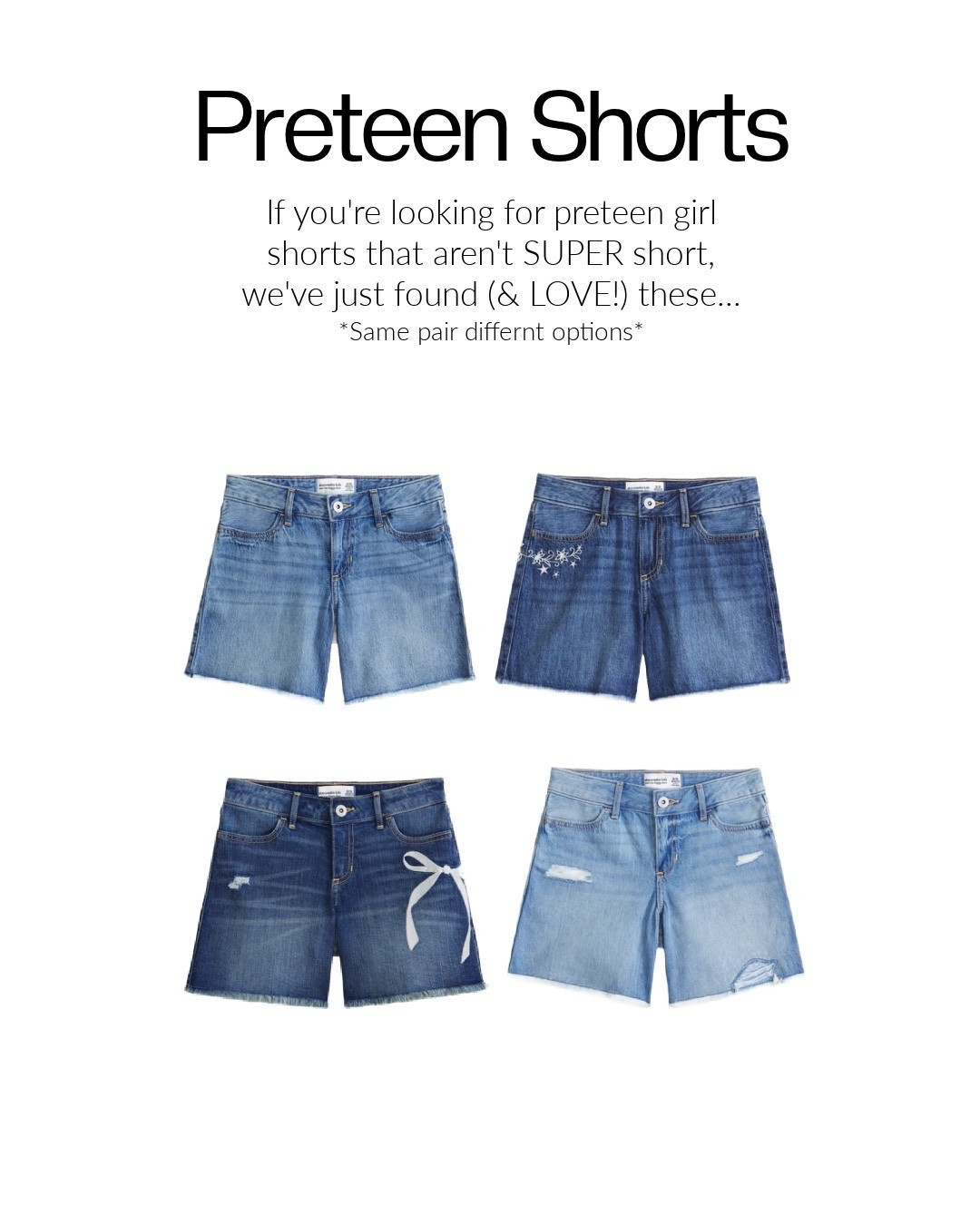 Perfect length shorts for preteen girls 🎀

#LTKSeasonal #LTKKids