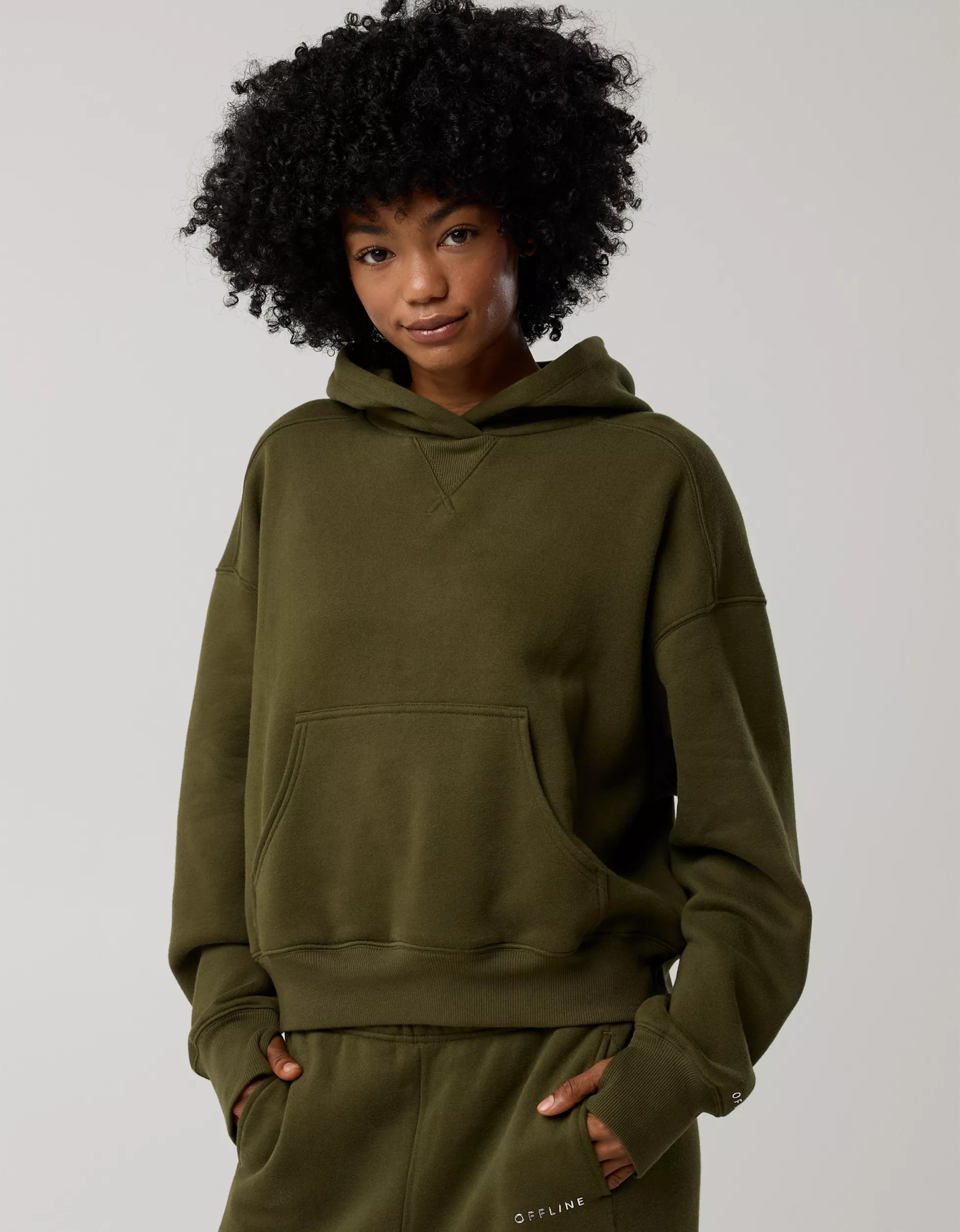 OFFLINE By Aerie Cloud Fleece Classic Length Hoodie | Aerie