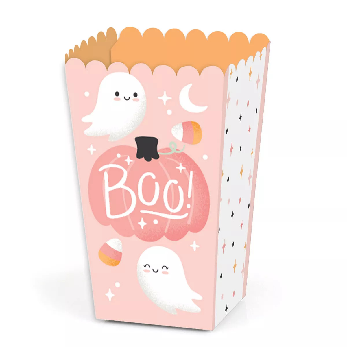 Big Dot Of Happiness Pastel Halloween - Pink Pumpkin Party Favor Popcorn Treat Boxes - Set Of 12 | Kohl's