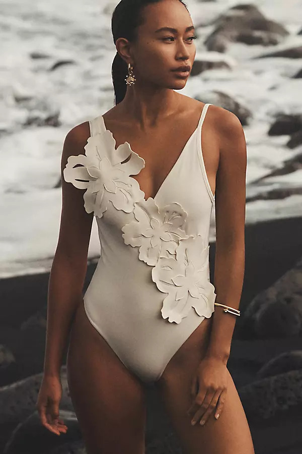 x Anthropologie Maria Hawaiian One-Piece Swimsuit | Anthropologie (US)