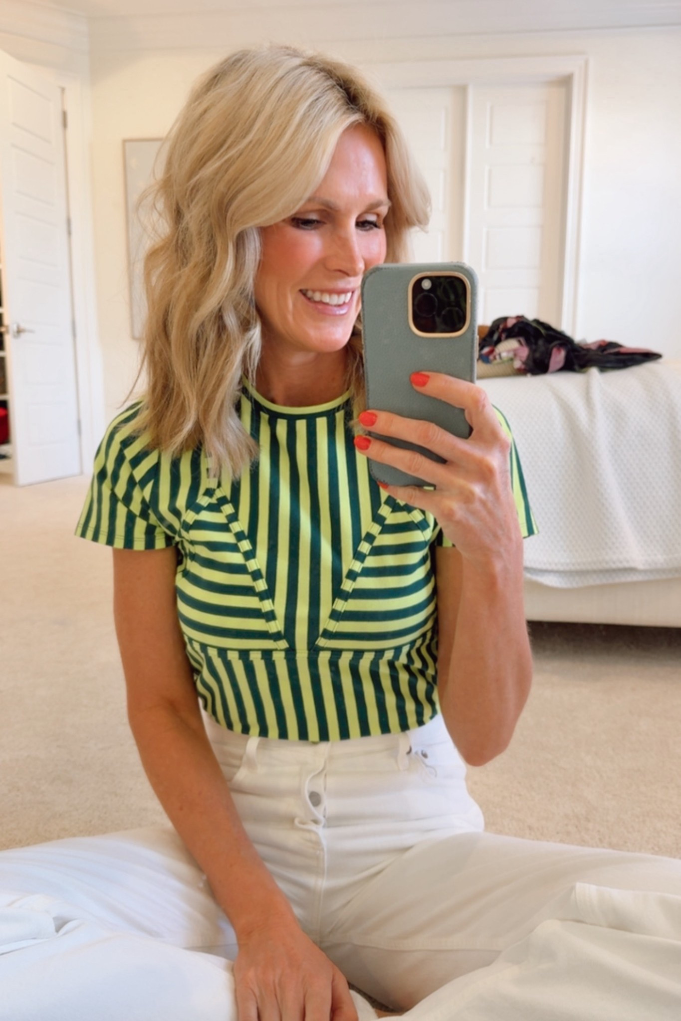 This is probably the most expensive, but also the cutest T-shirt I have ever tried on. How perfect is it for summer and resort wear??

#LTKdayinmylife #LTKTravel #LTKootd