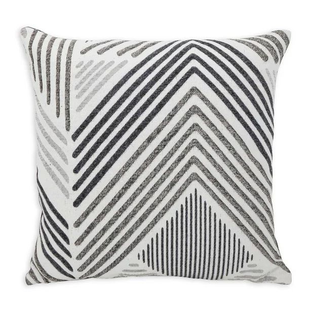 Better Homes & Gardens Decorative Geometric Throw Pillow, Chevron Pattern, 18" x 18" - Walmart.co... | Walmart (US)