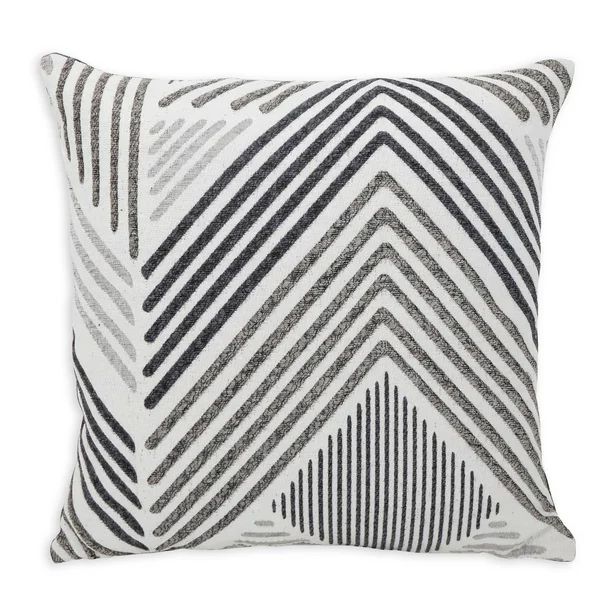 Better Homes & Gardens Decorative Geometric Throw Pillow, Chevron Pattern, 18" x 18" | Walmart (US)