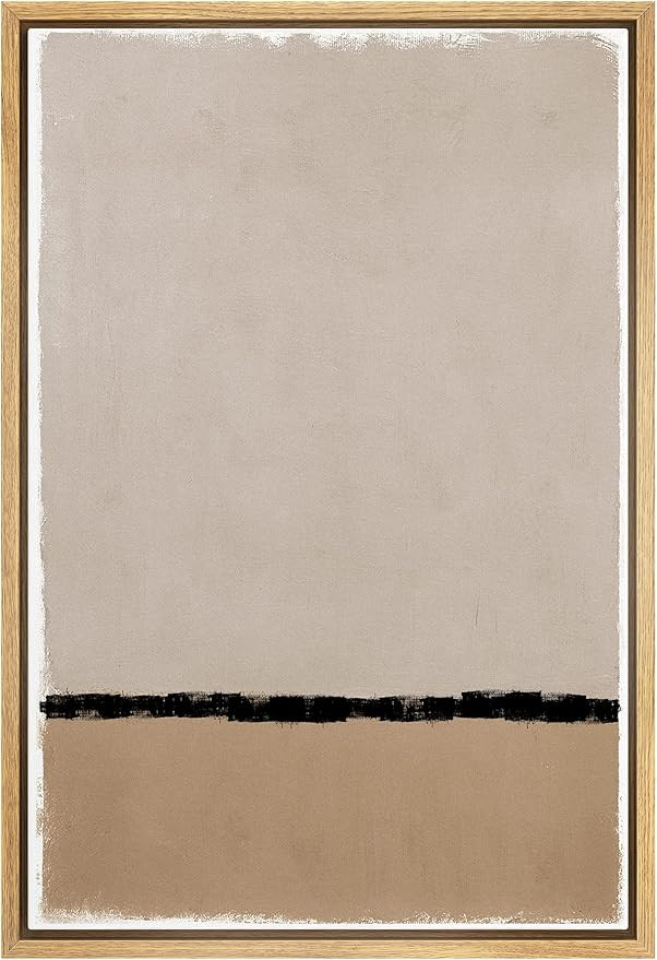 IDEA4WALL Framed Canvas Print Wall Art Pastel Brown Tan Geometric Color Block Collage Abstract Sh... | Amazon (US)