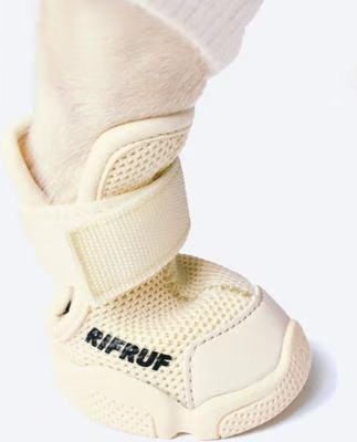 RIFRUF Caesar 1 Dog Boot, Bone, 5 | Chewy