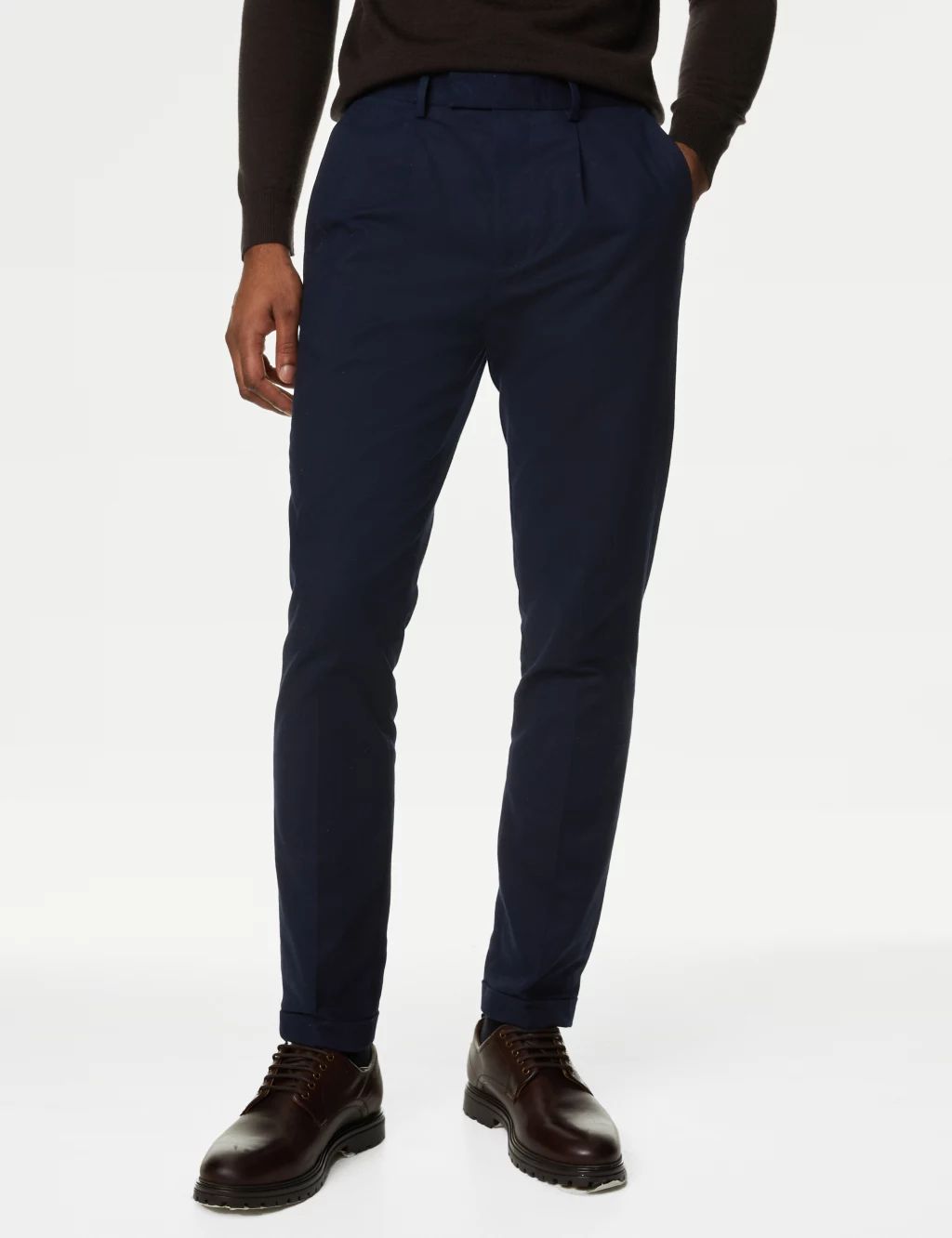 Tapered Fit Smart Stretch Chinos | Marks & Spencer (UK)