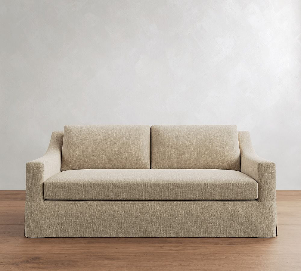 York Slope Arm Slipcovered Sofa (60"-108") | Pottery Barn (US)