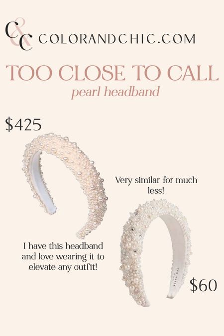 Pearl headbands to elevate any outfit and also are perfect for the holidays! 

#LTKHoliday #LTKstyletip