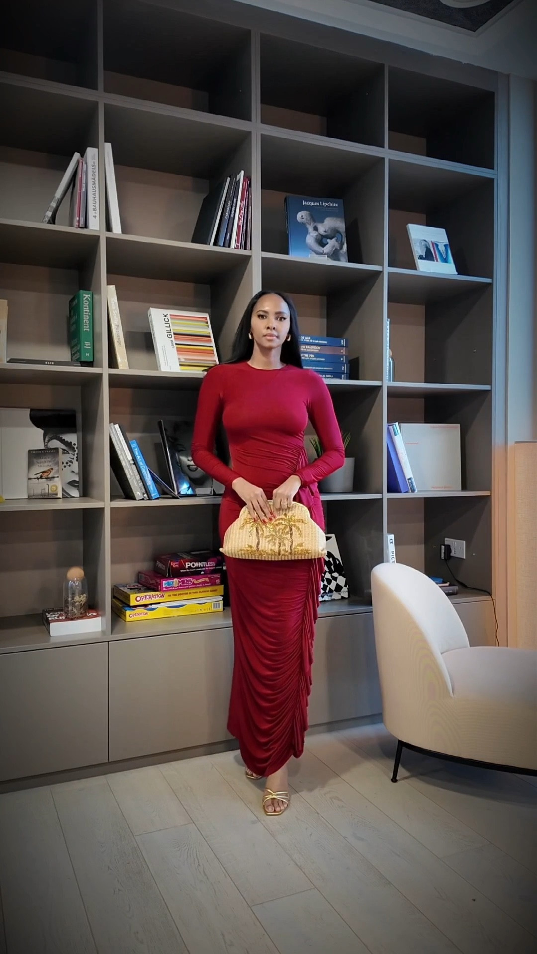 Holiday Elegance: The Perfect Festive Maxi"
"Elevate your holiday presence in this rich maroon maxi—where elegance meets celebration. Gold accessories add that perfect festive sparkle. Style tip: Keep jewelry minimal to let the dress-and-metallics combo shine. Perfect for those candlelit holiday dinners!

#LTKCyberWeek #LTKstyletip #LTKpartywear