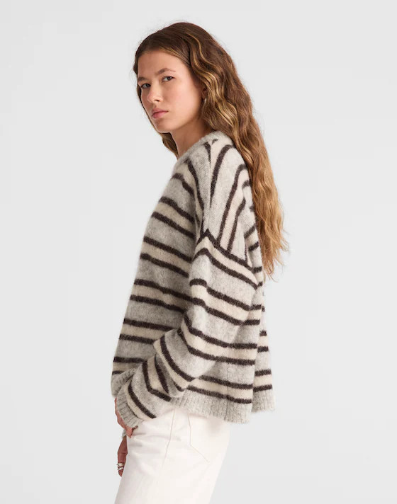 Striped Pullover Sweater in Alpaca Blend | Madewell