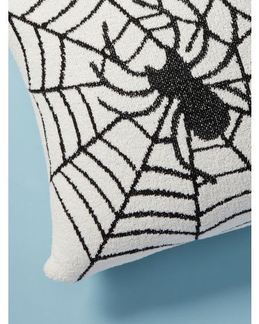 Made In India 22x22 Spider Web Pillow | HomeGoods