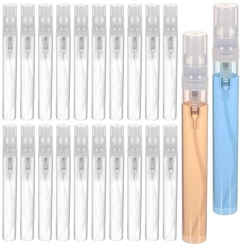 xozeooeu 200 Pcs 5ml Mini Spray Bottles, Clear Refillable Perfume Atomizer, Portable Travel Spray Bottles Dispenser Container for Essential Oils, Cosmetics, Fine Mist | Amazon (US)