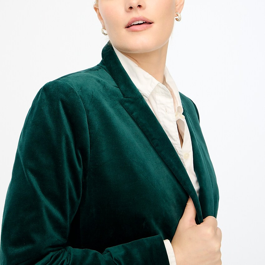 Velveteen one-button blazer | J.Crew Factory