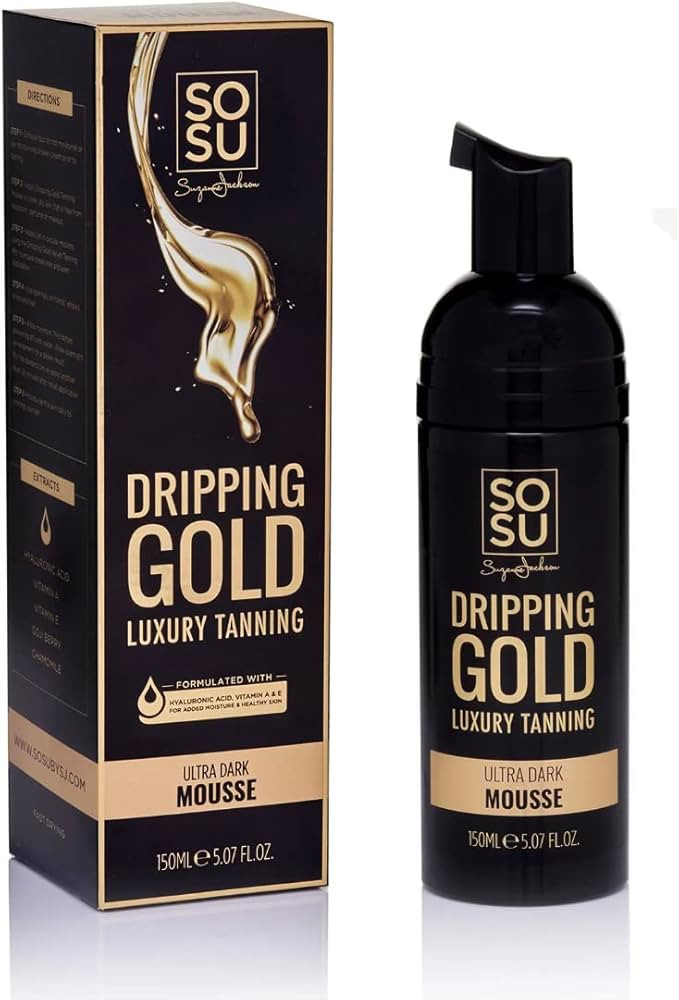 Dripping Gold Luxury Tanning Mousse 5 Oz! Vegan Friendly, Formulated with Hyaluronic Acid, Vitami... | Amazon (US)