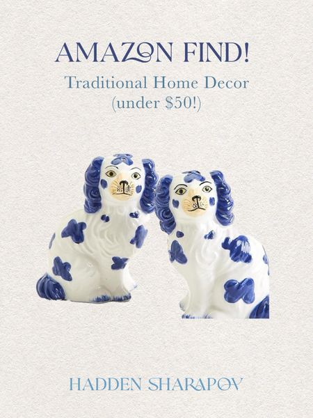 Cutest staffordshire dogs under $50! 

#LTKhome #LTKHolidaySale #LTKfindsunder50