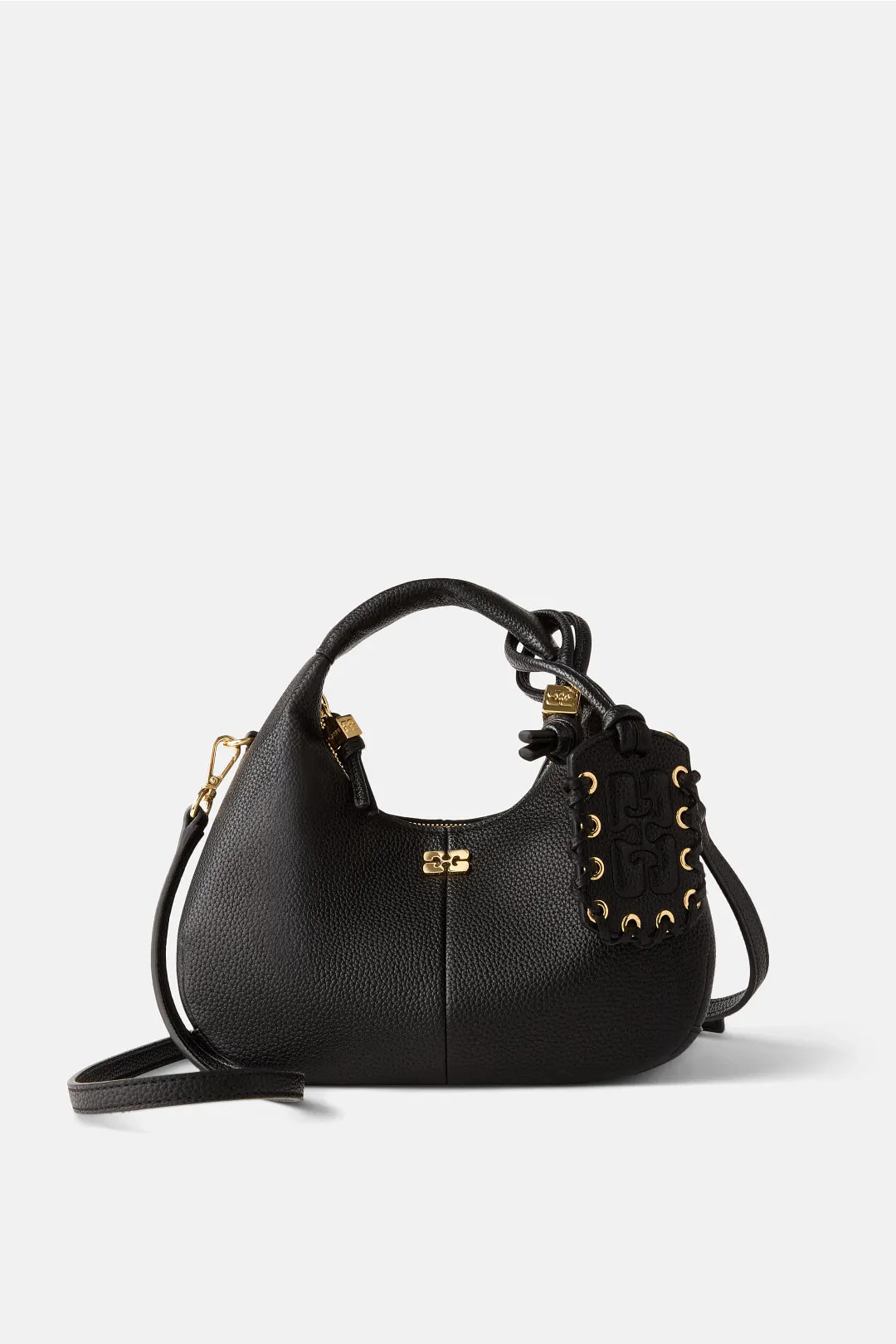 Mini Logo Grained Hobo Bag | Rent the Runway
