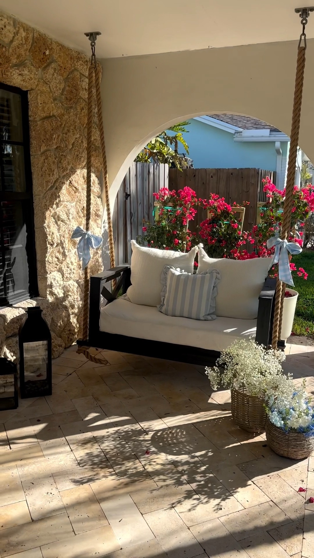 Porch Swing Refresh added these large pots with fresh flowers by our porch swing area. 

Spring refresh 
Easter 
Planters
Flowers
Walmart 
Garden 
Patio 
Porch decor
Porch swing 
Cottage 
Vintage 
Summer 


#LTKSeasonal #LTKHome #LTKSaleAlert