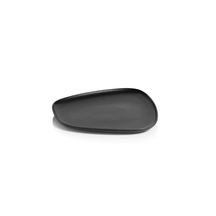 Skive Organic Ceramic Platter- Black | Megan Molten